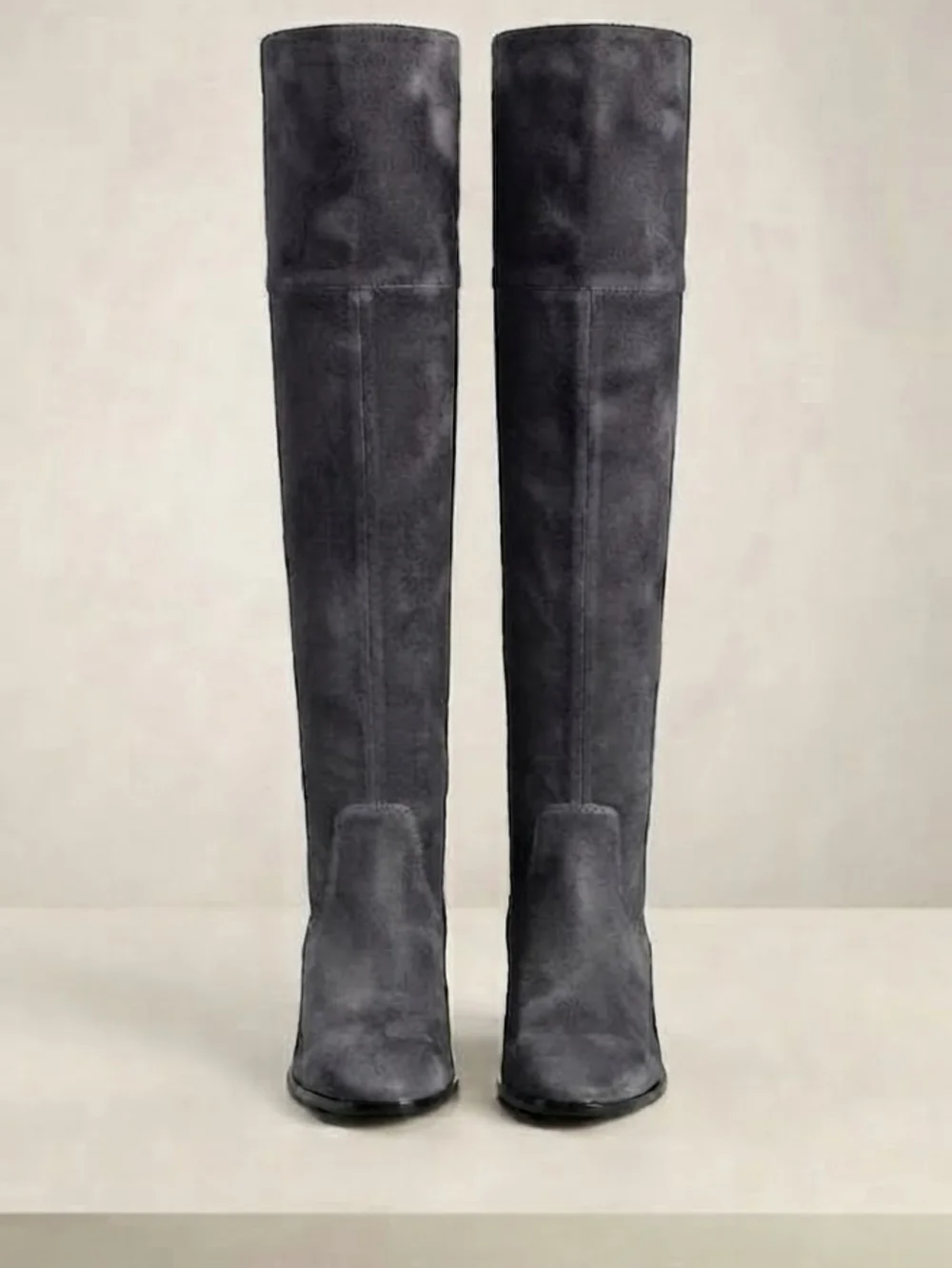 Nordstrom Over-the-Knee Suede Boots in Dark Gray